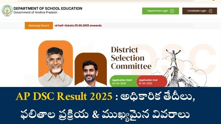 AP DSC Result 2025
